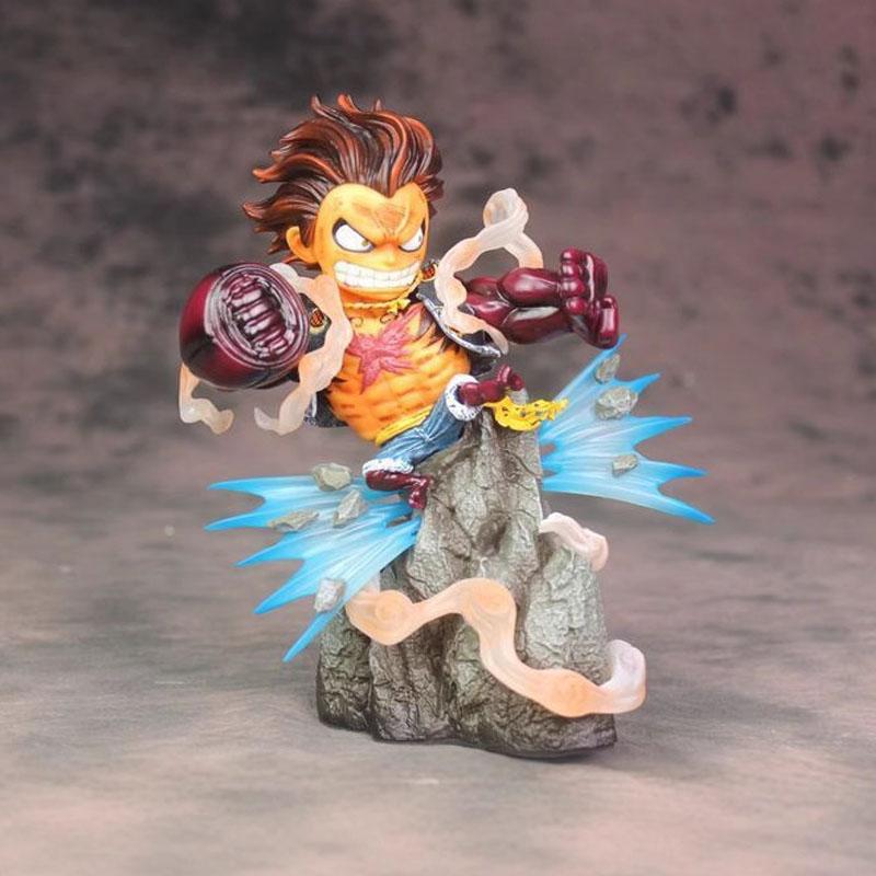 Anime One Piece Figures Fourth Gear Ape King Luffy Figure Model Scene PVC Desktop Toy Model Ornaments Gift