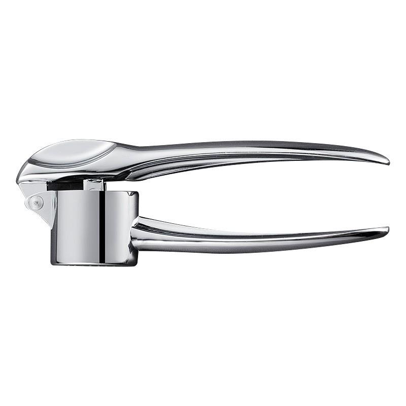 Zinc Alloy Garlic Press Crusher Manual Kitchen Tool Mincing Peeling Crushing Cloves