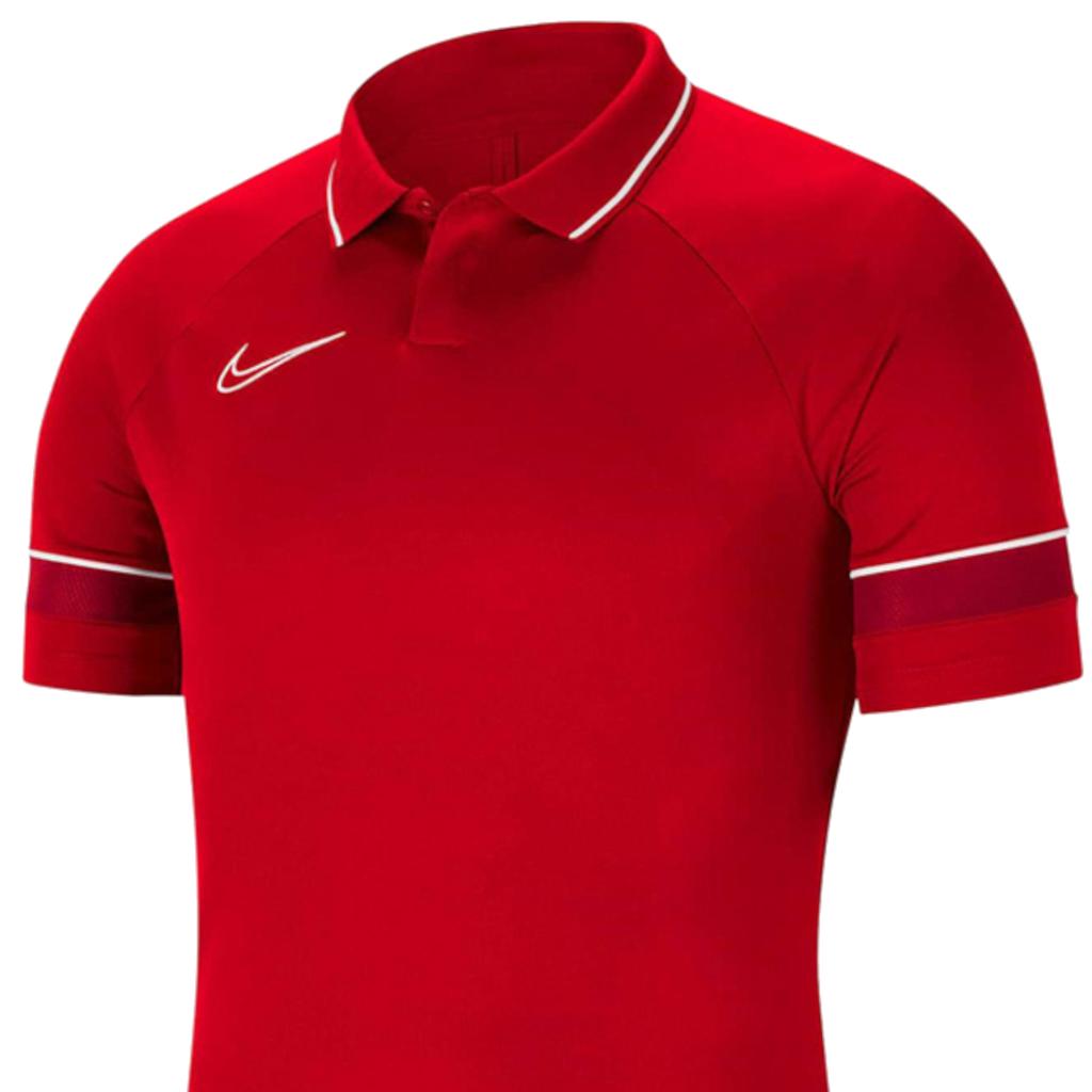 Nike DF Academy 21 Polo SS Jr, for Boy red T-shirts