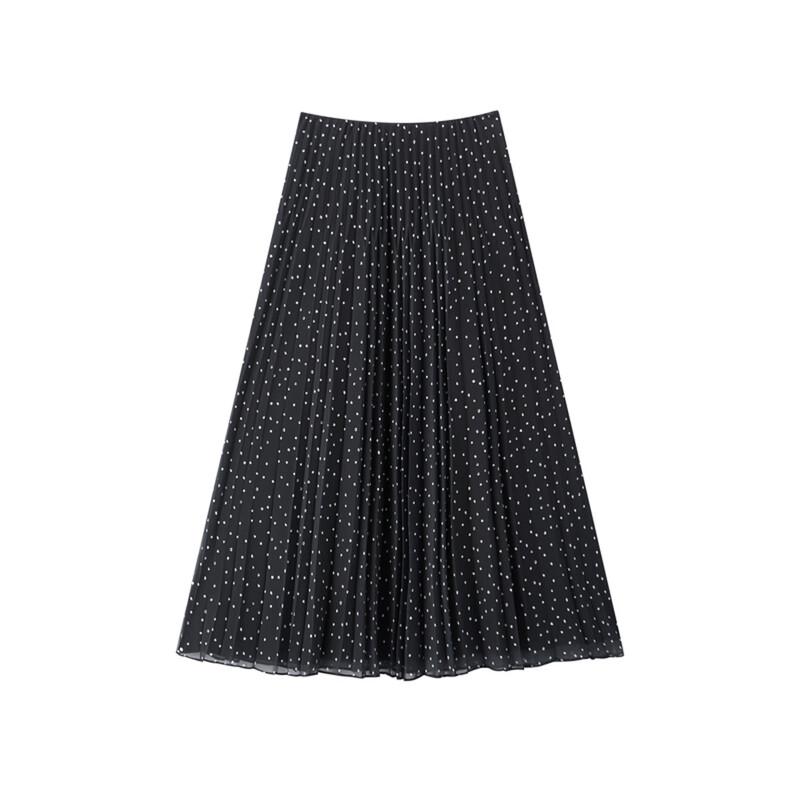 Peacebird AAGFG213D Pleated Maxi Skirt