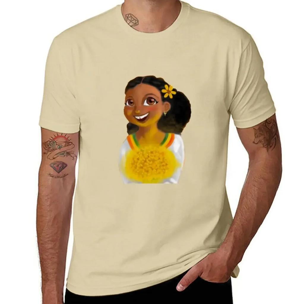 Ethiopian New Year||????? T-Shirt Tees Quick Drying Heavyweights Funny T Shirts for Men