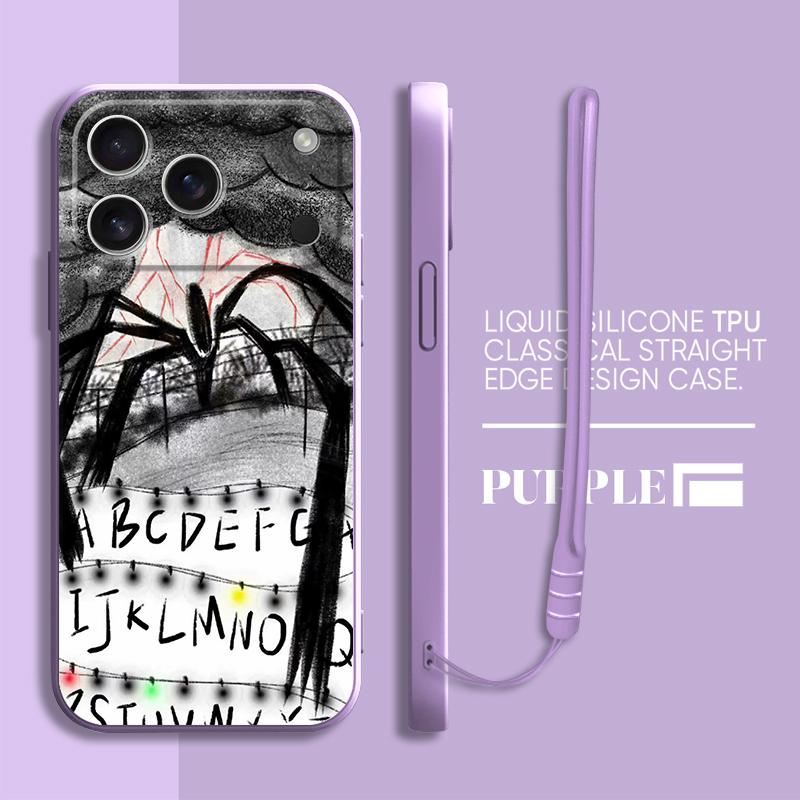 Strange Things Letters A-Z Case for Apple iPhone 17 Pro Max 11 7 8 16 XS XR Air 15 13 Mini 12 Plus Phone Cover