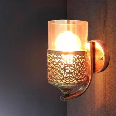 Luminária de parede 20W com vidro brilhante para quarto sala de estar interior sem lâmpada