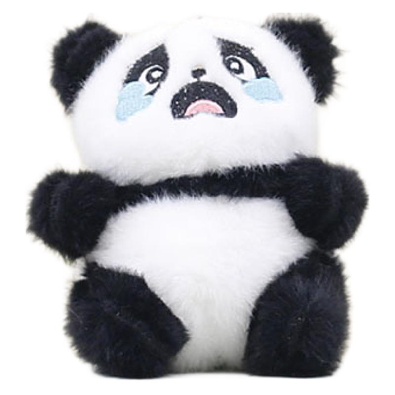 Lovely Hang Panda Decoration Plush Toy Cute Keychain For Bags Accessories And