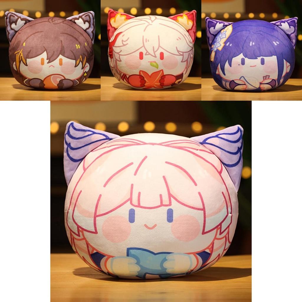Almohada de Peluche Paimon de Genshin Juguete Suave Cojín Para Colección de Personajes de Juego
