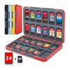 [Compatible with Switch 2] Game Card Case | Holds 24 Game Cards + 48 Micro SD Cards, Large Capacity Case, Compatible with Switch/Lite/OLED, Magnetic