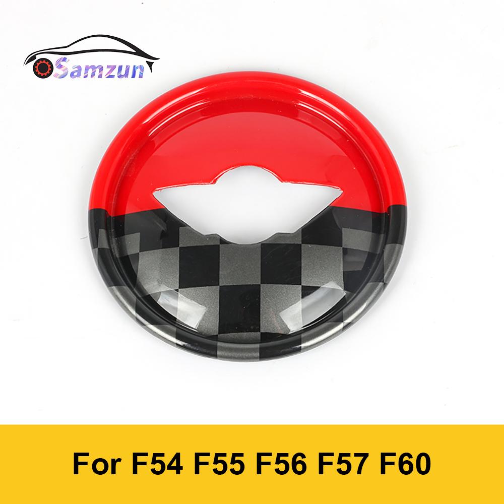 For MINI Cooper F55 F56 F57 Countryman F60 F54 Car Steering Wheel Center Cover Panel Styling Sticker Car Interior Accessories