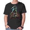 Unisex Crew Neck T-Shirt Wrath Of A God Graphic Short Sleeve Casual Tee
