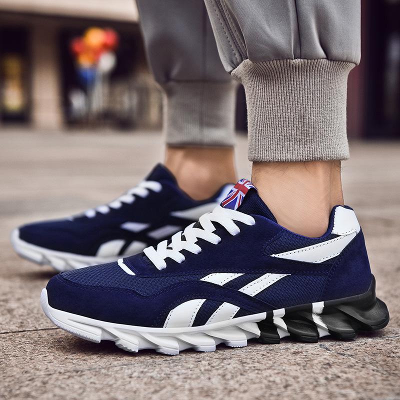 Buty sportowe wiosna męski trend nowe buty na ostrzu wersja koreańska latające tkane oddychające handel zagraniczny duży rozmiar buty męskie stragan uliczny buty codzienne