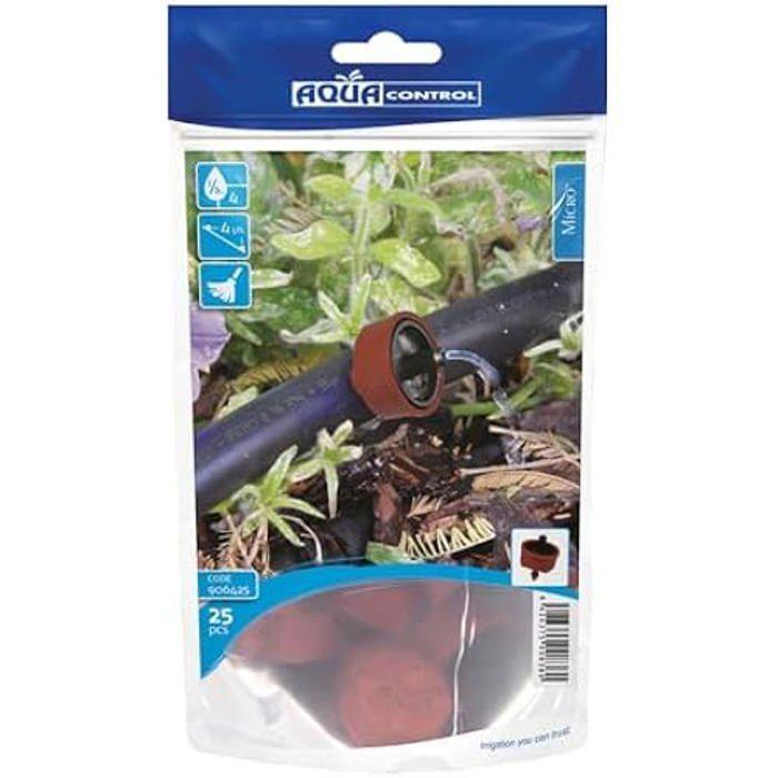 Goutteur - AQUA CONTROL - Lot de 10 - Autonettoyant - Débit 4 l/h - Couleur bleu/noir