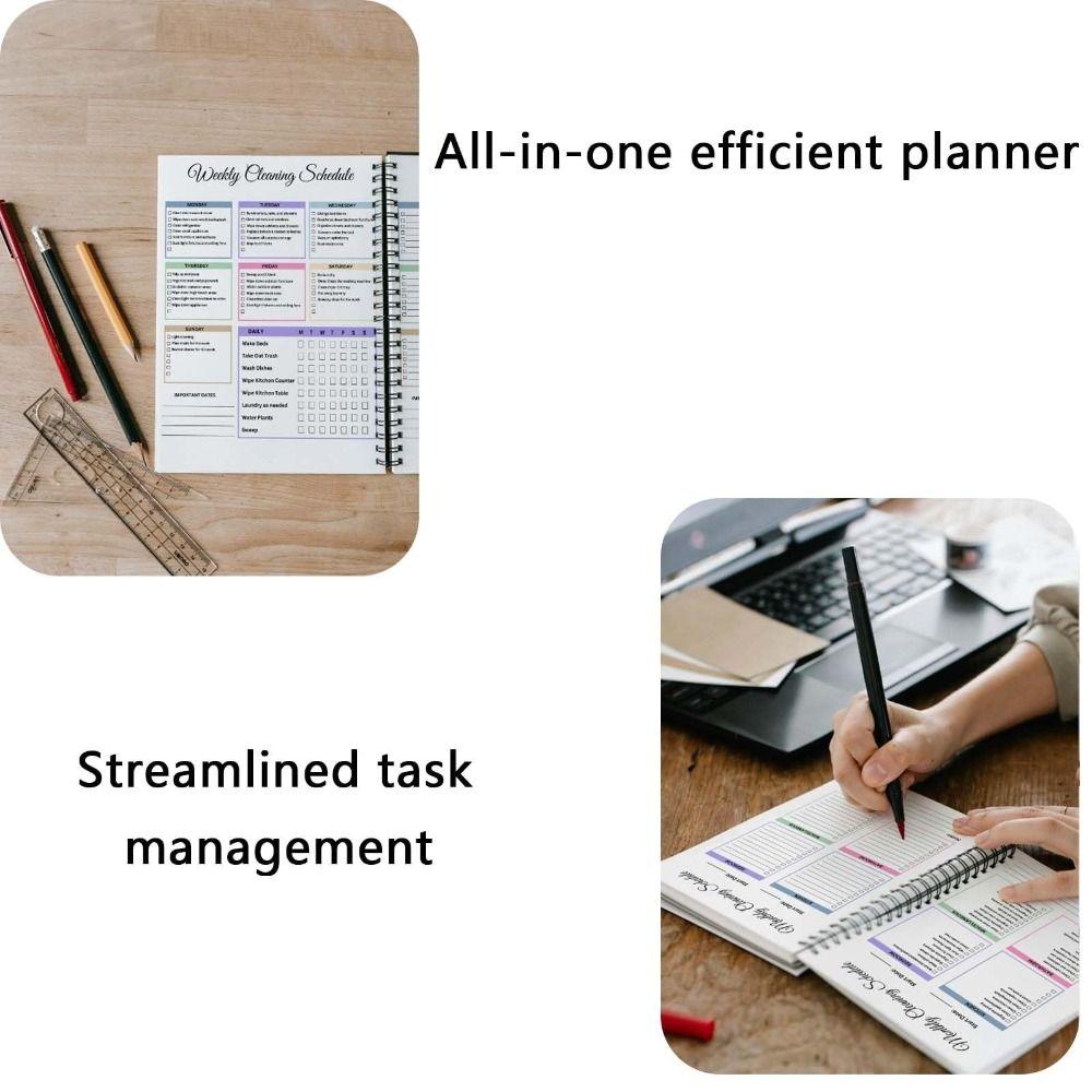 DIY Hausputzplan Coil Familienputzaufgaben ADHD Putzplaner für Erwachsene und Jugendliche