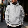 Men's Vintage Print Hoodie with Single Pocket Casual Pullover