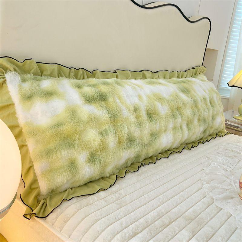 Thickened Rabbit Plush Warm Long Pillowcase Autumn and Winter Extended Envelope Pillowcase, No Pillow Core