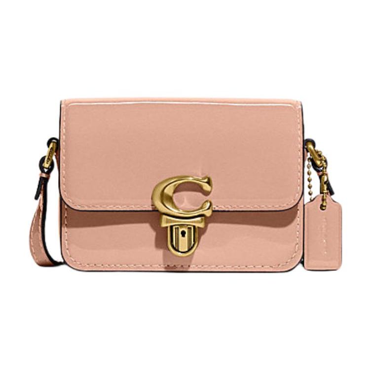 

Coach Studio 12 Push Button Closure Leather Mini Shoulder Crossbody Bag Women bags Pink CE762-B4BH5 Basic Set (Bag+Dust Bag)