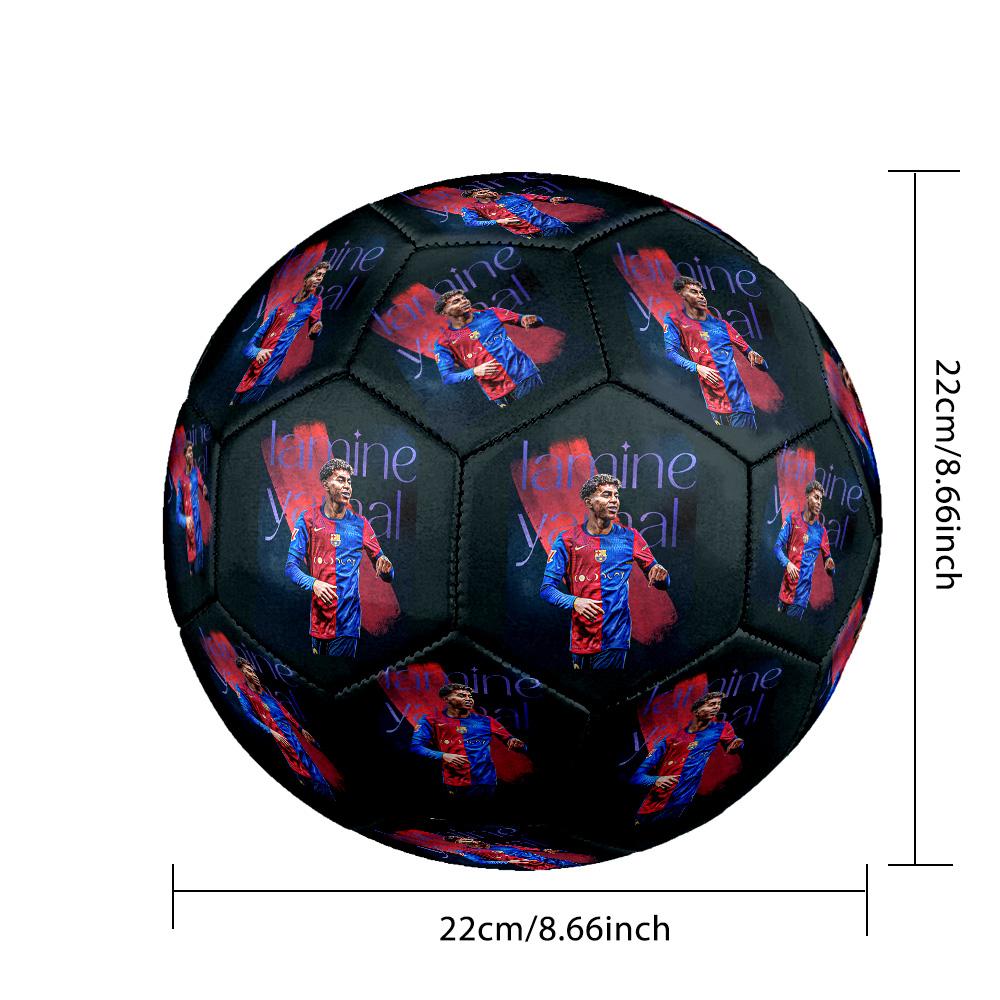 Lamine Yamal 19 Lamine Gonalons Fc Barcelona Size 5 Soccer Football Machine-Stitched Indoor/Outdoor Universal Football for Football Accessories