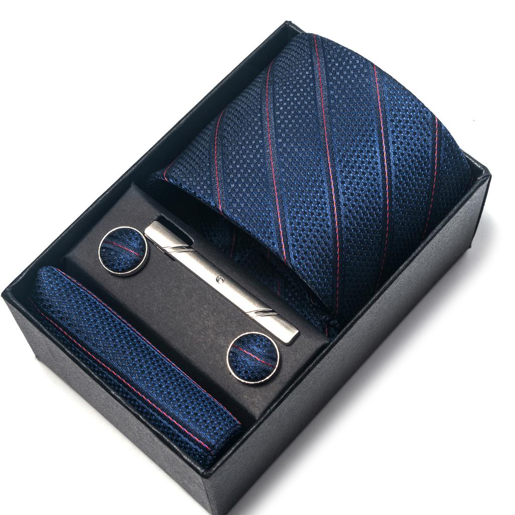 1200-Pin Men'S Tie Net Color Gift Box Tie Set Group Business Dress Wedding Tie Factory