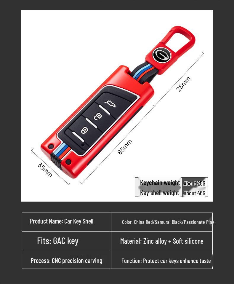 Universal GAC Trumpchi Key Fob Case for GS4, GS5, GS3, New GA4, GA6, GE3 – Unisex Design