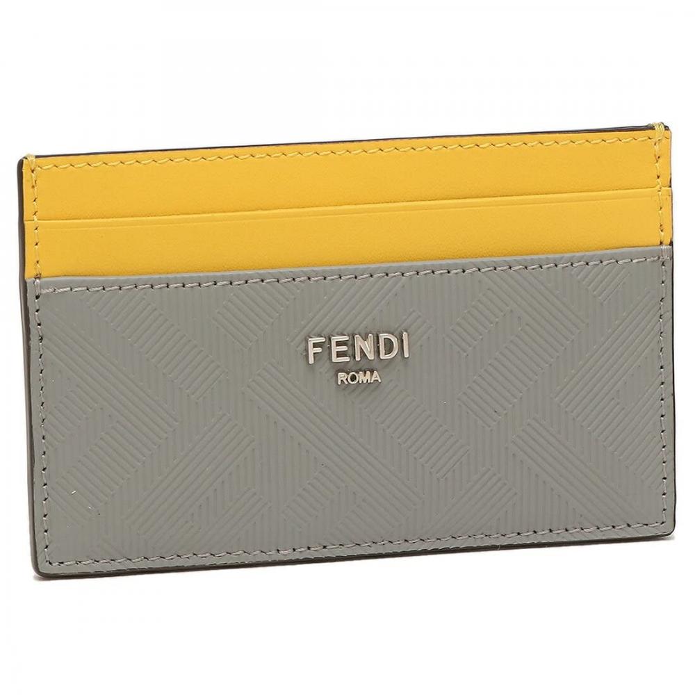 

Чехол для карт Fendi серый желтый мужской 7 0347 Ajf4 F1ik1