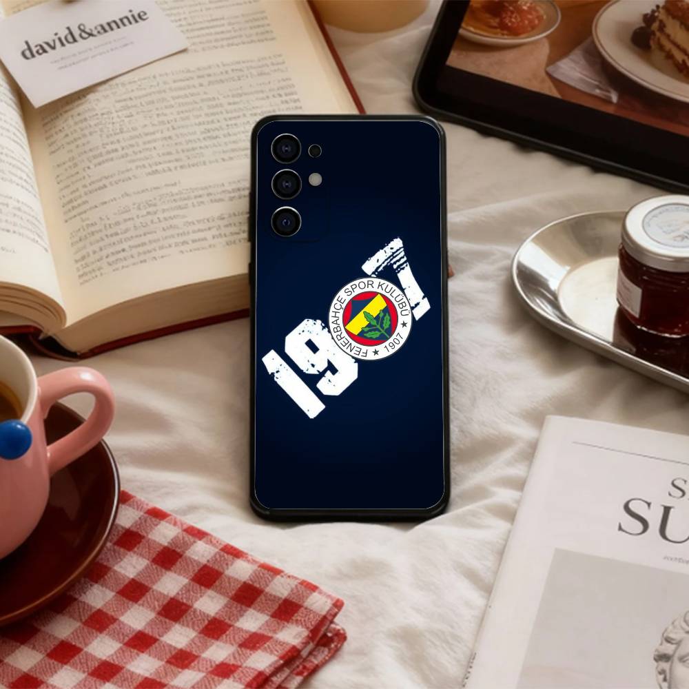 Coole Türkei Fenerbahce-Muster Handyhülle Für Samsung S 25,24,23,22,30,21,10,9,Ultra,Plus,Lite,FE,4,5 G Weiche Schwarze Hülle