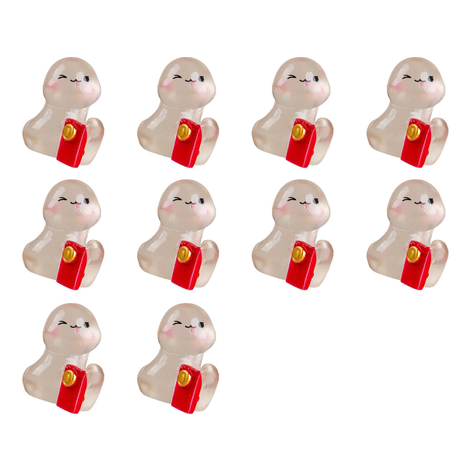 

10 шт. Мини-светящиеся змеи для дома, ландшафтного дизайна, смолы, поделки, светящиеся змеи для сада, аквариума, миниатюры C