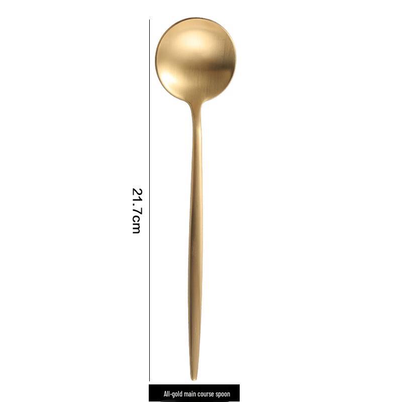 Zhaoran 304 Stainless Steel Gold Tableware Set