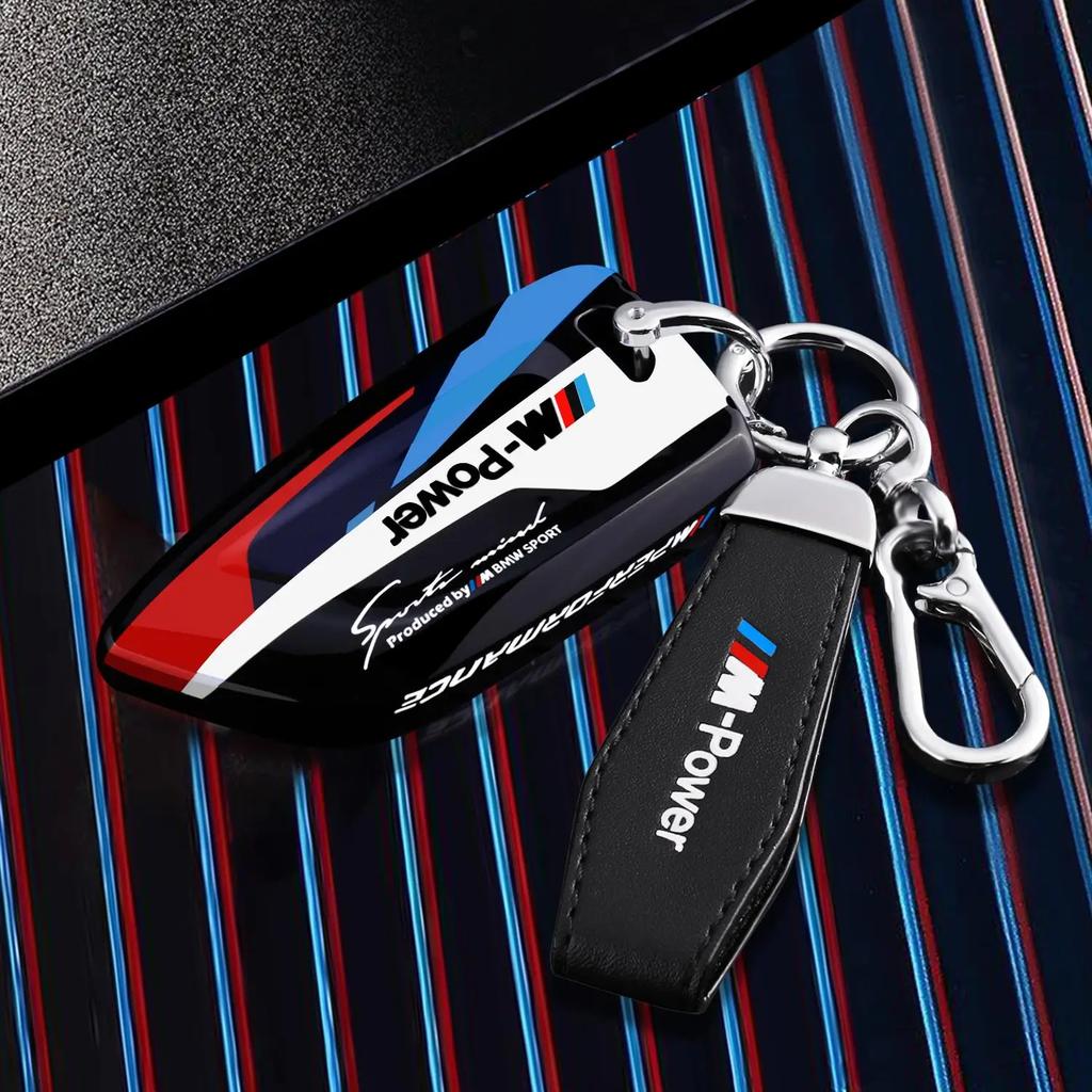 ABS Car Remote Key Case Cover Shell Fob For BMW X1 X3 X4 X5 X6 F15 F16 G30 3 5 7 Series G11 F48 Accessories Keychain