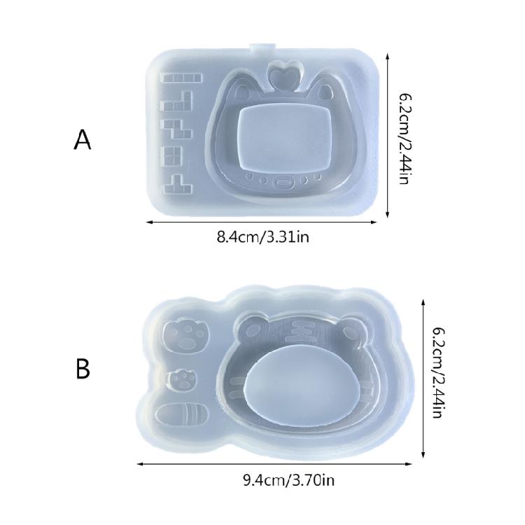 Resin Casting Shaker Mold Epoxy Quicksand Silicone Molds Resin Shaker Mold for Pendant Jewelry Keychain Decoration Craft
