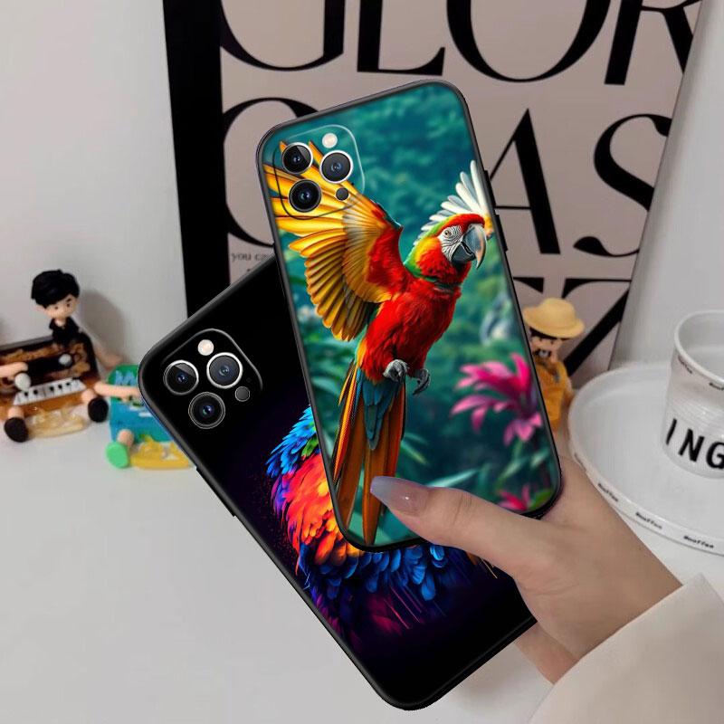 Parrot bird Shell Phone Case for Samsung Galaxy Note 10 20 S23 S24 S25 Ultra FE Plus Edge Lite A02S A35 A07 A17
