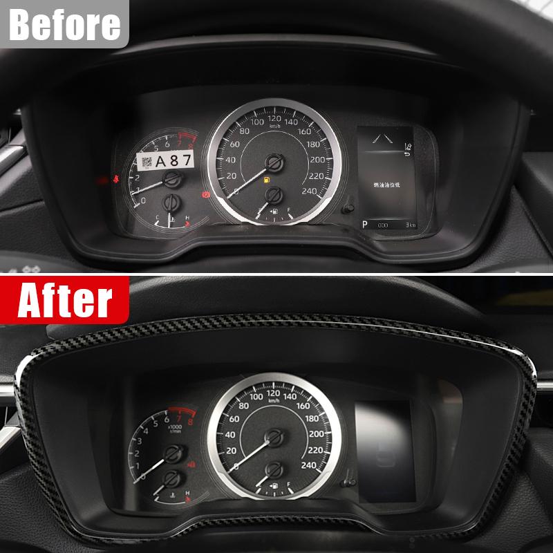 Car Dashboard Tachometer Speedometer Frame Panel 3d Trim Carbon For Toyota Corolla Cross Xg10    2024 2025 Hybrid