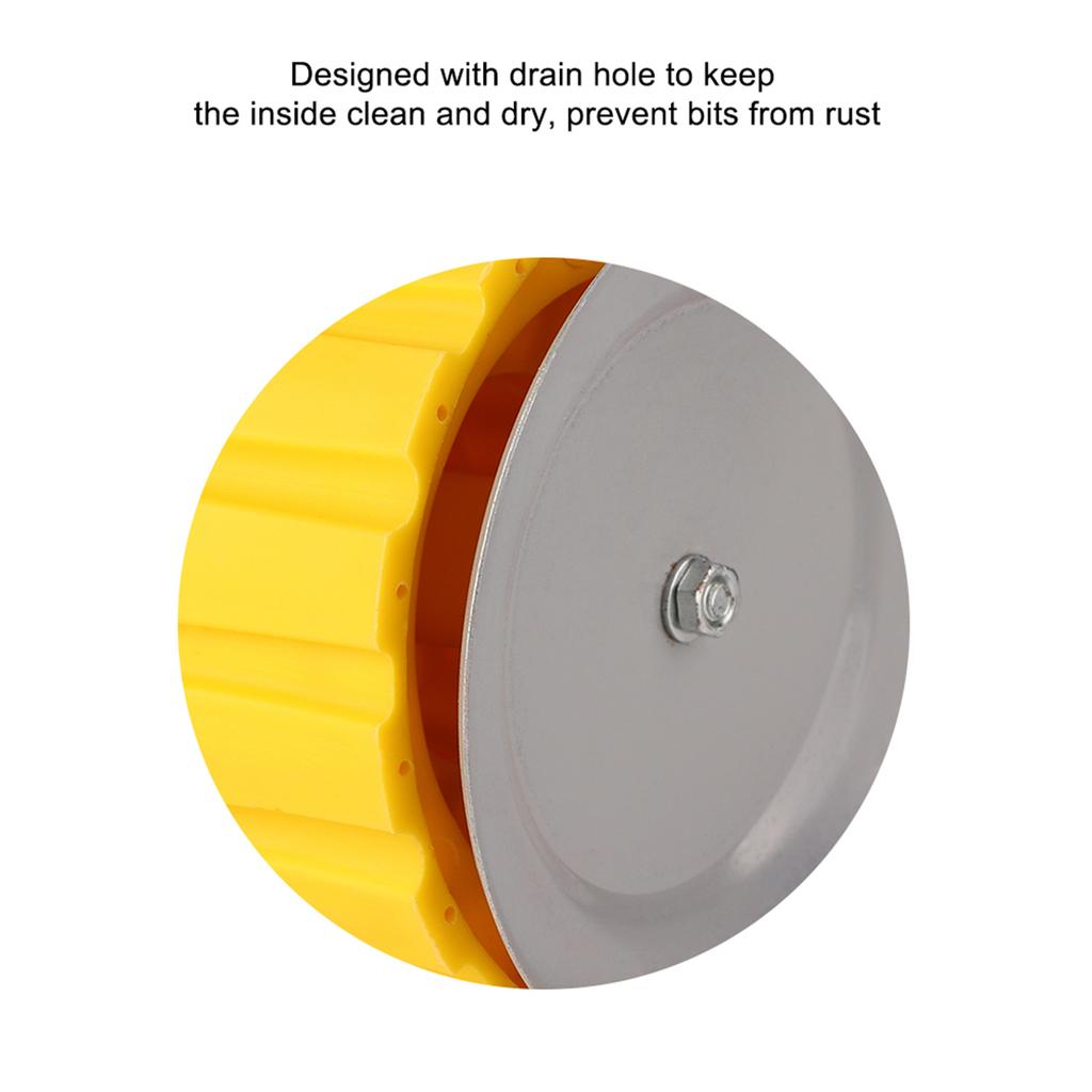 Rotatable Bur Holder Drill Bit Tap Stand Grinding Carving Tools Organizer Box