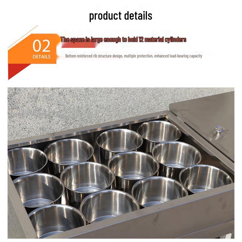 Stainless Steel Mobile Condiment Cart