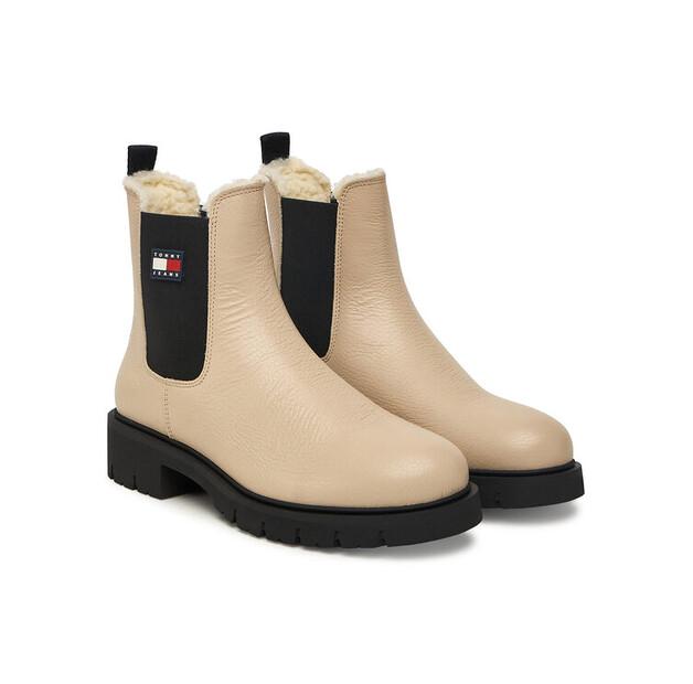 Tommy Jeans Chelsea Boots Tjw Chelsea Boot Wl EN0EN02826 Ecru