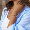 Yori Imitation Pearl Rice Bead Chain Double Layer OT Buckle Bracelet  for Women Waterproof Classic Luxury Jewelry