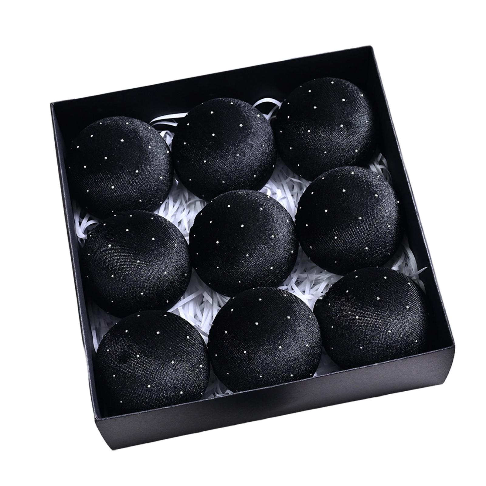 

Plastic Christmas Ornaments Balls Set, Tree Decoration, Decorative Hanging Bulbs Party Ornament For Tree Ornaments чорний