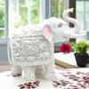 White Elephant Showpiece Big Size Marble Resin Aesthetic Statue Decorative Item for Home, 8 Inch Elephant Decor