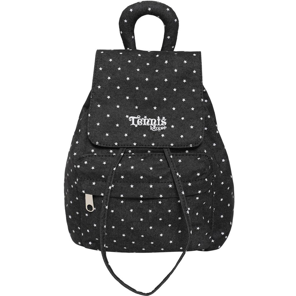 A Canvas Backpack with Polka Dots and A High Level of Appearance