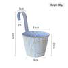 MOJY Vintage Distressed Metal Hanging Flower Pots