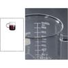 Transparent Glass Graduated Cup Large Capacity Tea Cup Wine Mug Coffee Mug  Juice