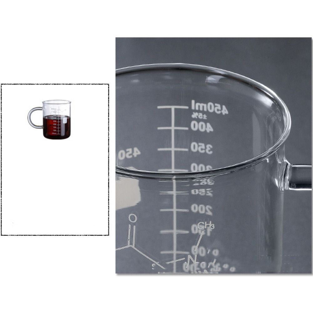 Large Capacity Coffee Mug Heat-resistant Baking Measuring Cup Wine Mug Glass Graduated Cup  Home