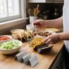 V-Shaped Taco Rack Tray Stainless Steel Taco Stand Rack Sushi Holder  Kitchen Dining
