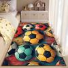 Soccer Ball Pattern Carpet suitable as a non-slip mat for the living room or bedroom sofa