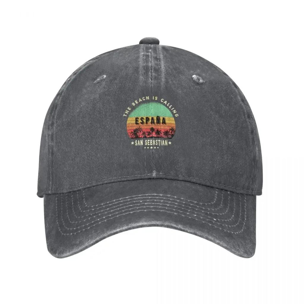 San Sebastian spain beach design Baseball Cap Unique hats Ball Cap Rugby sailor cap for Unisex GirlS Hats Unisexs
