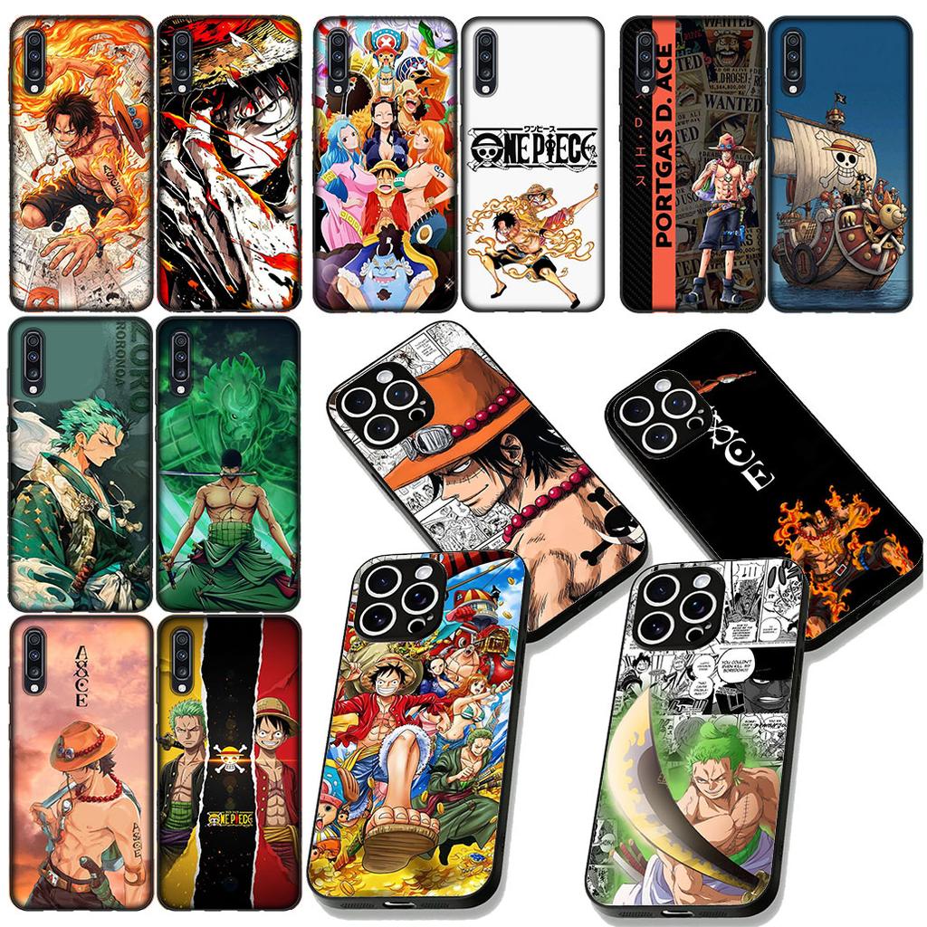 Ace One Luffy Pieces Roronoa Zoro Cover for Samsung Galaxy S22 S21 S20 FE Ultra Plus A35 A36 A37 A33 A34 A04 A71 Phone Case