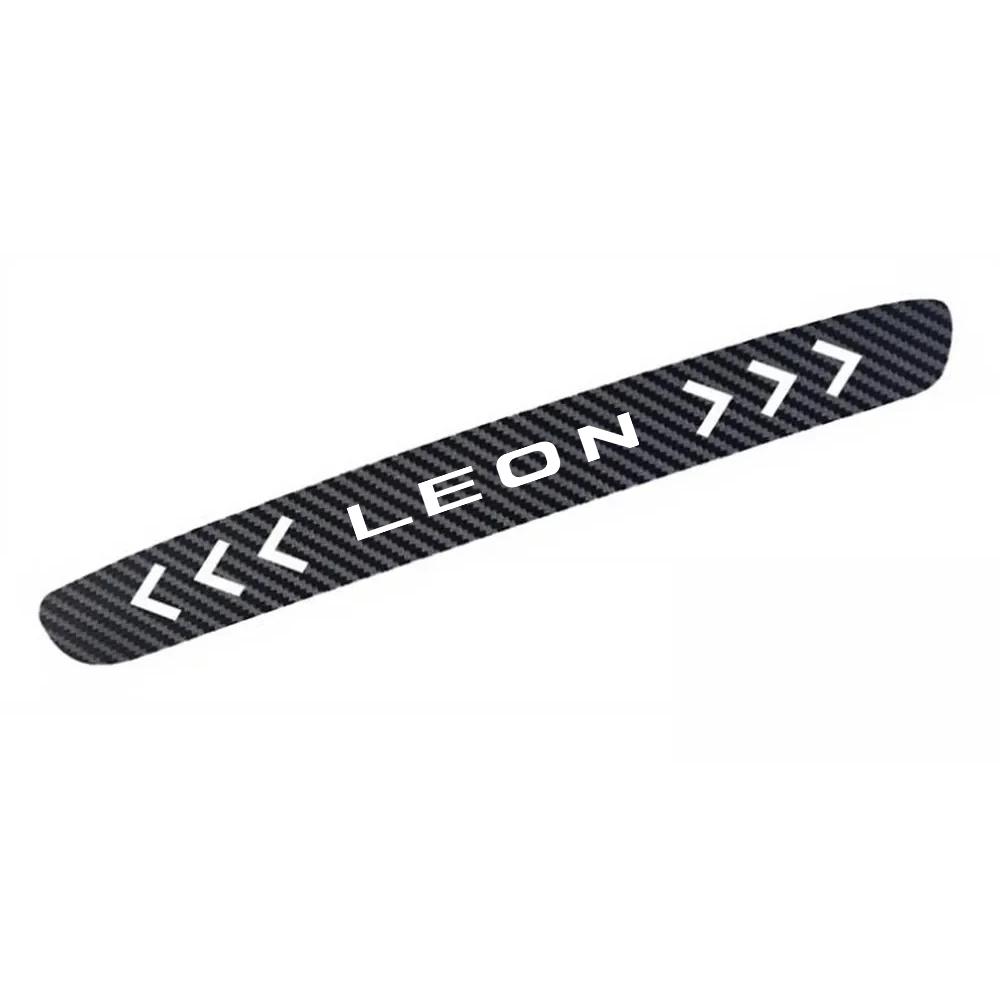 1PC Carbon Fiber Car Stickers High Mounted Stop Lamp High Brake Lights For Seat Leon Ibiza Arona Ateca Tarraco Auto Accessories