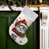 Christmas decoration fireplace hanging stocking1pc Personalized "Meowy Catmas" Christmas Cat Stocking with Cus