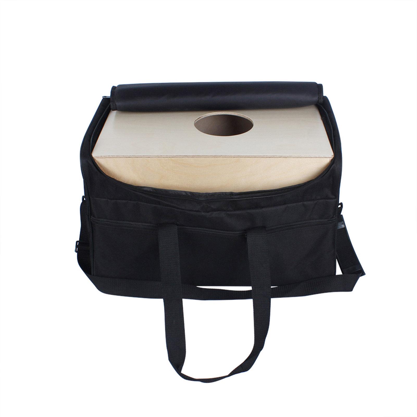 Cajon Drum Bag 600D Oxford Fabric Water proof Wear proof Padded Interior Portable Hand Carry Shoulder Strap Breathable