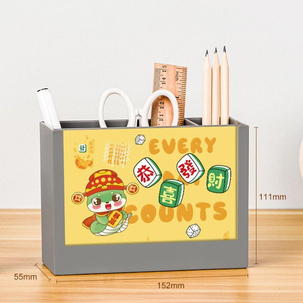 Multi-Function Desk Calendar Organizers 2025 Desktop Stationery Organizer Pencil Storage Box  Home
