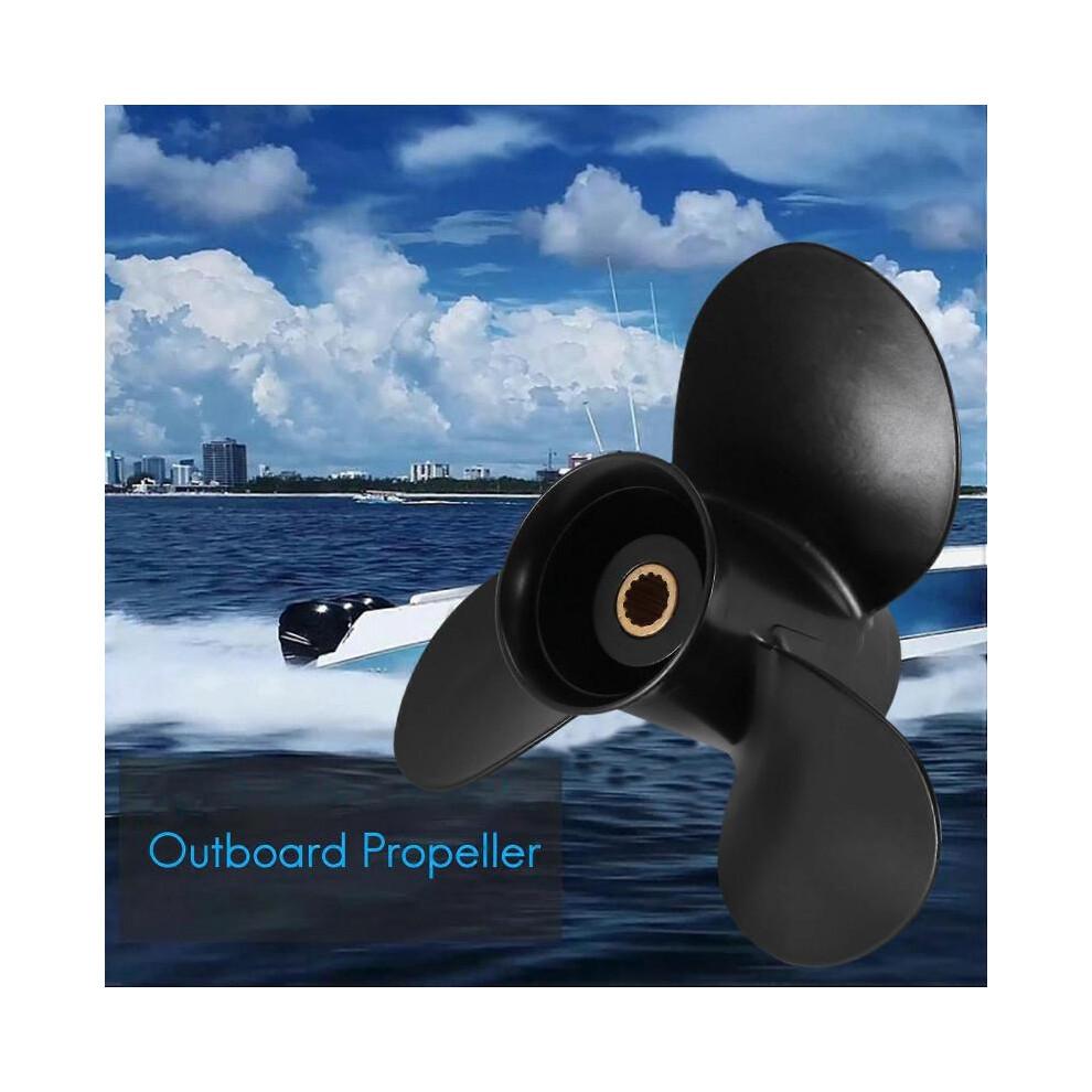 9.25 x 10 Aluminum Alloy Outboard Boat Propeller for Mercury 9.9-20HP 48-897752A11