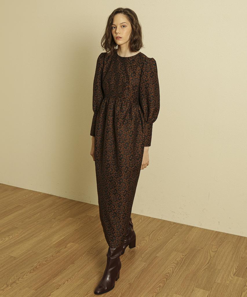 Tina Blossom Chagall Brown Dress