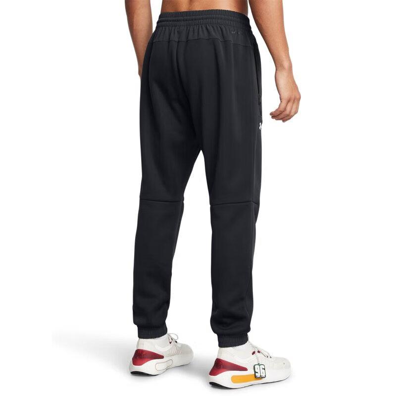 Under Armour Durdurulamaz Düz Renk Nefes Alabilir Orta Yükseklikte İpli Spor Pantolon Erkek pantolon Siyah 1382287-002